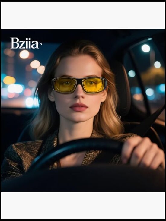 Wrap-Around Night Driving Glasses HD Lens UV Polarized Fit Over Glasses main image 4